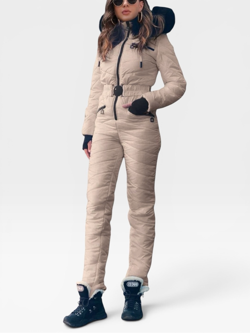 Yousify Ski Suit Winter Outdoor Sports Snowsuit Jumpsuits Jacket Size XL